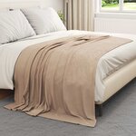 vidaXL Couvertures à jeter 24 Pièces Camel 200 x 150 cm Toison