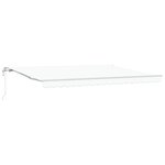 vidaXL Auvent Rétractable 450 × 350 cm Blanc