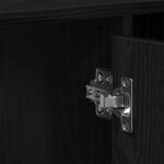 vidaXL Meuble de Lavabo de Salle de Bain Chêne noir 91 x 35 x 60 cm