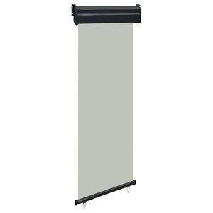 vidaXL Auvent latéral de balcon 65x250 cm Gris