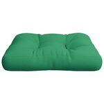 vidaXL Coussin de palette vert 60x60x12 cm tissu