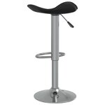 vidaXL Tabourets de bar lot de 2 noir acier chromé et cuir artificiel