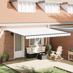 vidaXL Tissu de auvent Blanc 450 × 350 cm Polyester