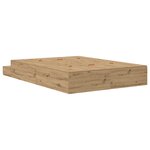 vidaXL Cadre de lit de rangement Chêne Artisan 160x200 cm