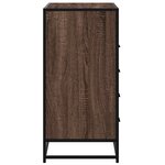 vidaXL Commode chêne marron 70x41x83 5 cm bois d'ingénierie