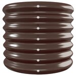 vidaXL Lit surélevé de jardin Acier galvanisé marron