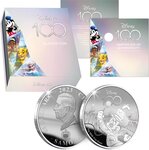 Pièce de monnaie en Argent 25 Dollars g 1000 (1 Kg) Millésime 2023 Disney 100 Magical Years MICKEY MOUSE