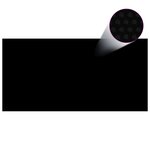 vidaXL Couverture de piscine rectangulaire 1200x600 cm PE Noir