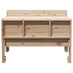 vidaXL Table de pique-nique pour enfants 88x122x58 cm bois massif pin