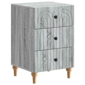vidaXL Cabinet de chevet avec tiroir Sonoma gris 43 x 41 x 66 5 cm