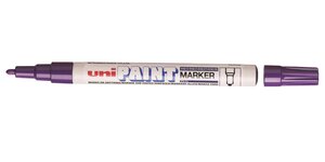 Marqueur PAINT Marker PX21 Pte conique fine 0,8 - 1,2mm Violet UNI-BALL