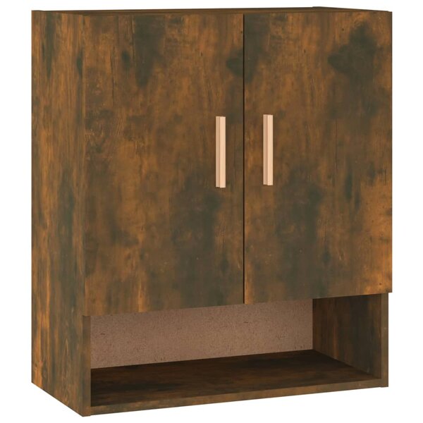 vidaXL Armoire murale Chêne fumé 60x31x70 cm Bois d'ingénierie