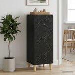vidaXL Buffet Noir 33 x 34 5 x 90 cm Bois d'ingénierie