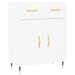 vidaXL Buffet blanc 69 5x34x90 cm bois d'ingénierie