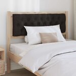 vidaXL Tête de lit Autre Marron et noir 100 cm Bois massif en pin