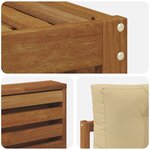vidaXL Ensemble de canapés d'extérieur 8 Pièces Naturel et Beige