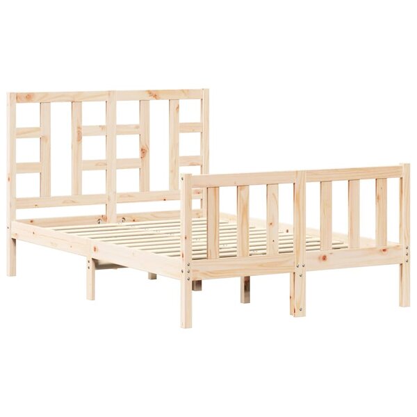vidaXL Cadre de lit sans matelas bois de pin massif