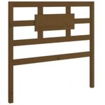 vidaXL Cadre de lit sans matelas marron miel 100x200 cm bois massif