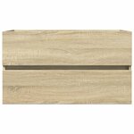 vidaXL Armoire d'évier chêne sonoma 80x38 5x45 cm Bois d'ingénierie