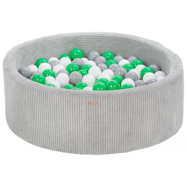 Piscine à balles 300 balles 90 cm gris  vert