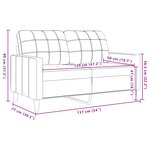 vidaXL Ensemble de canapés 2 Pièces avec coussins Crème Velours