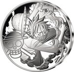 Pièce de monnaie en Argent 10 Euro g 22 Millésime 2024 One Piece LUFFY AND THE THOUSAND SUNNY