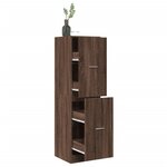 vidaXL Armoire apothicaire chêne marron 40x41x144 5 cm bois ingénierie