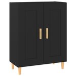 vidaXL Buffet Noir 69 5x34x90 cm Bois d'ingénierie