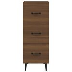 vidaXL Buffet Chêne marron 34 5x34x90 cm Bois d'ingénierie