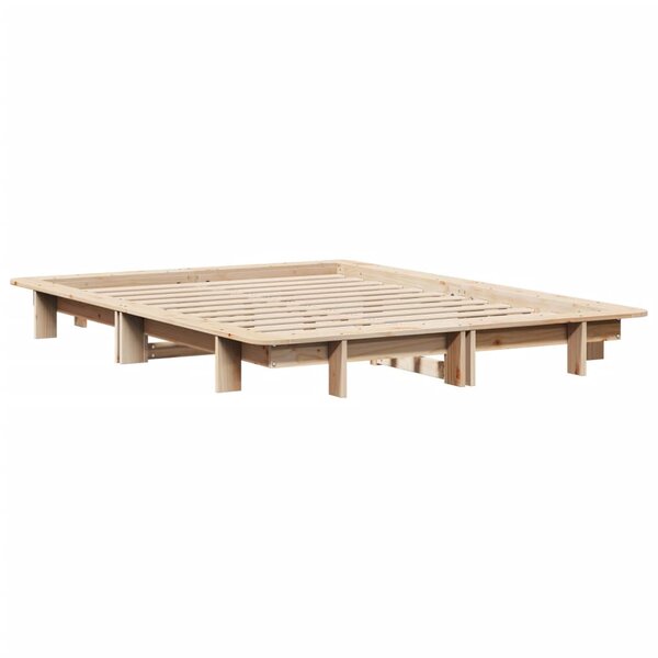 vidaXL Cadre de lit sans matelas 150x200 cm bois de pin massif