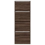 vidaXL Armoire à chaussures chêne marron 60x21x163 5cm bois ingénierie