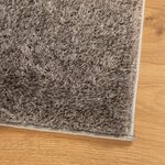 vidaXL Tapis ISTAN à poils longs aspect brillant gris 100x200 cm