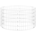 vidaXL Composteur de jardin Ø100x50 cm Acier galvanisé