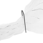 vidaXL Tunnel en filet 1 5x5 m fibre de verre et PP
