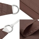 vidaXL Voile de parasol tissu oxford rectangulaire 3 5x4 5 m marron