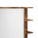 vidaXL Armoire à miroir de salle de bain vieux bois 62 5x20 5x64 cm