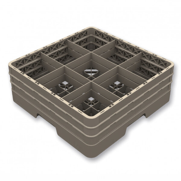 Casier de lavage fermé pour 9 verres - h 140 à 300 mm - pujadas -  - polypropylène x260mm