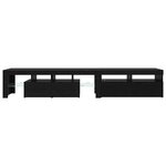 vidaXL Meubles TV 2 Pièces Chêne noir 290 x 36.5 x 40 cm