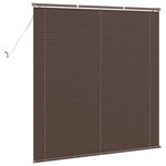 vidaXL Store Vénitien Marron foncé avec motif 150 x 130 cm PVC