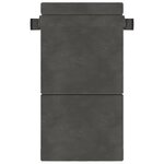 vidaXL Canapé-lit pliable Gris foncé 70 x 72 x 60 cm Tissu