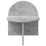 vidaXL Table de chevet Gris béton 40 x 35 5 x 45 5 cm