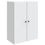 vidaXL Armoire Murale Blanc 66 x 34 5 x 90 cm Bois d'ingénierie