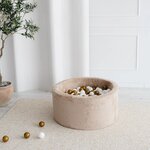 Piscine à balles ronde 90 x 40 cm avec 250 balles  Beige