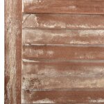 vidaXL Cloison de séparation 6 panneaux Marron 210x165 cm Paulownia