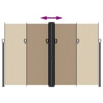 vidaXL Auvent latéral rétractable taupe 220x600 cm
