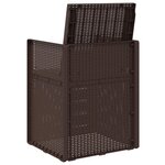 vidaXL Chaises de jardin salle à manger 2 Pièces Marron et taupe PP