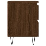 vidaXL Table de chevet chêne marron 40x35x50 cm bois d’ingénierie