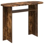 vidaXL Table console Chêne fumé 100 x 39 5 x 75 cm Bois d'ingénierie
