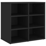 vidaXL Armoire à chaussures noir 52 5x30x50 cm