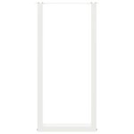 vidaXL Pieds de table de bar en U  2 pièces  blanc  40 x (100-101) cm  acier